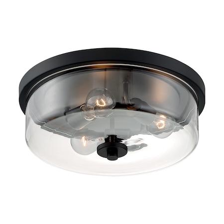 Nuvo Fixture, Flush, 3-Light, Incandescent, 60W, 120V, A19, Medium Base, Voltage: 120 60/7269